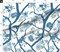 Garden Chinoiserie Green Floral Branch Large Scale Peony Blue And White Chinoiserie Mural Branches Trees Spring Custom Printed Fabric by Spoonflower Various Fabrics by the Yard or Fat Quarter